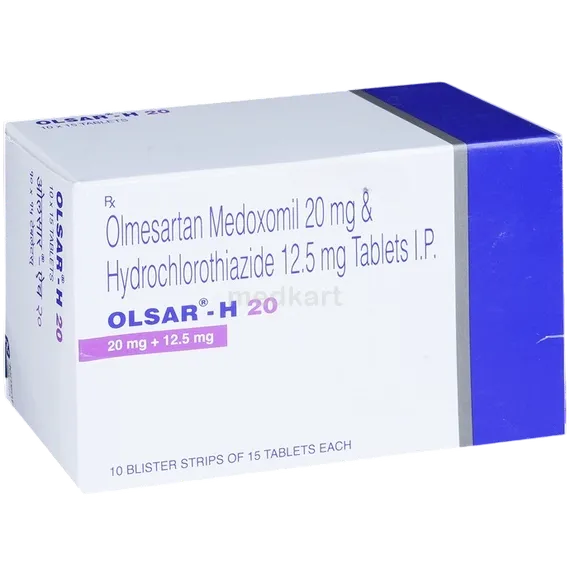 olsar h 20mg tablet 15's